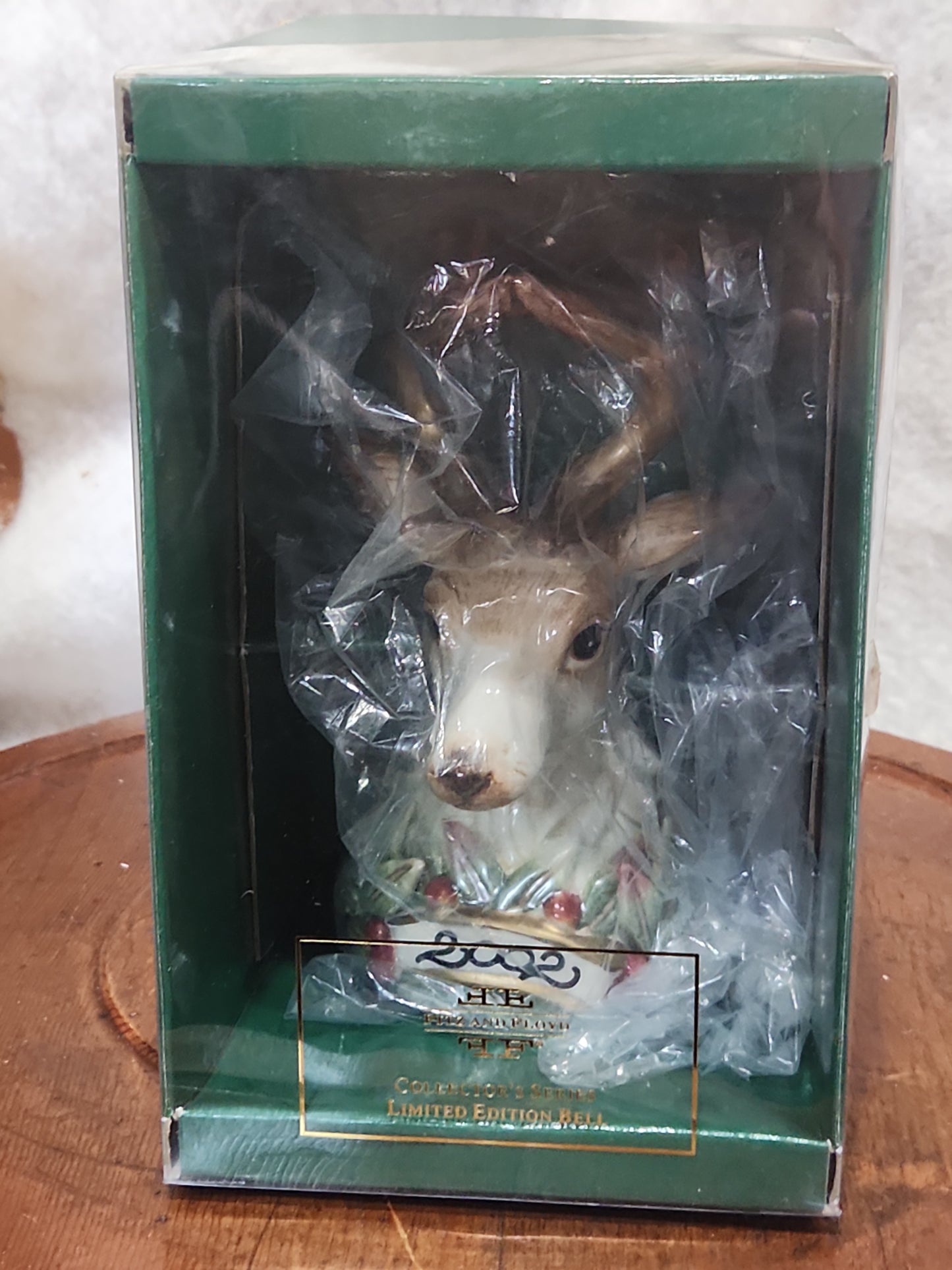 Vintage Fitz & Floyd Enchanted Holiday Bell Collector's Series Limited Edition Deer 2002