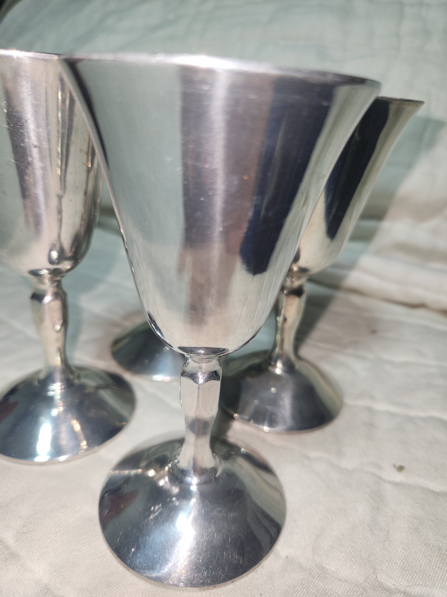 Vintage Raimond Italy Silver Wine Cups silver stemware set of 4 ss681