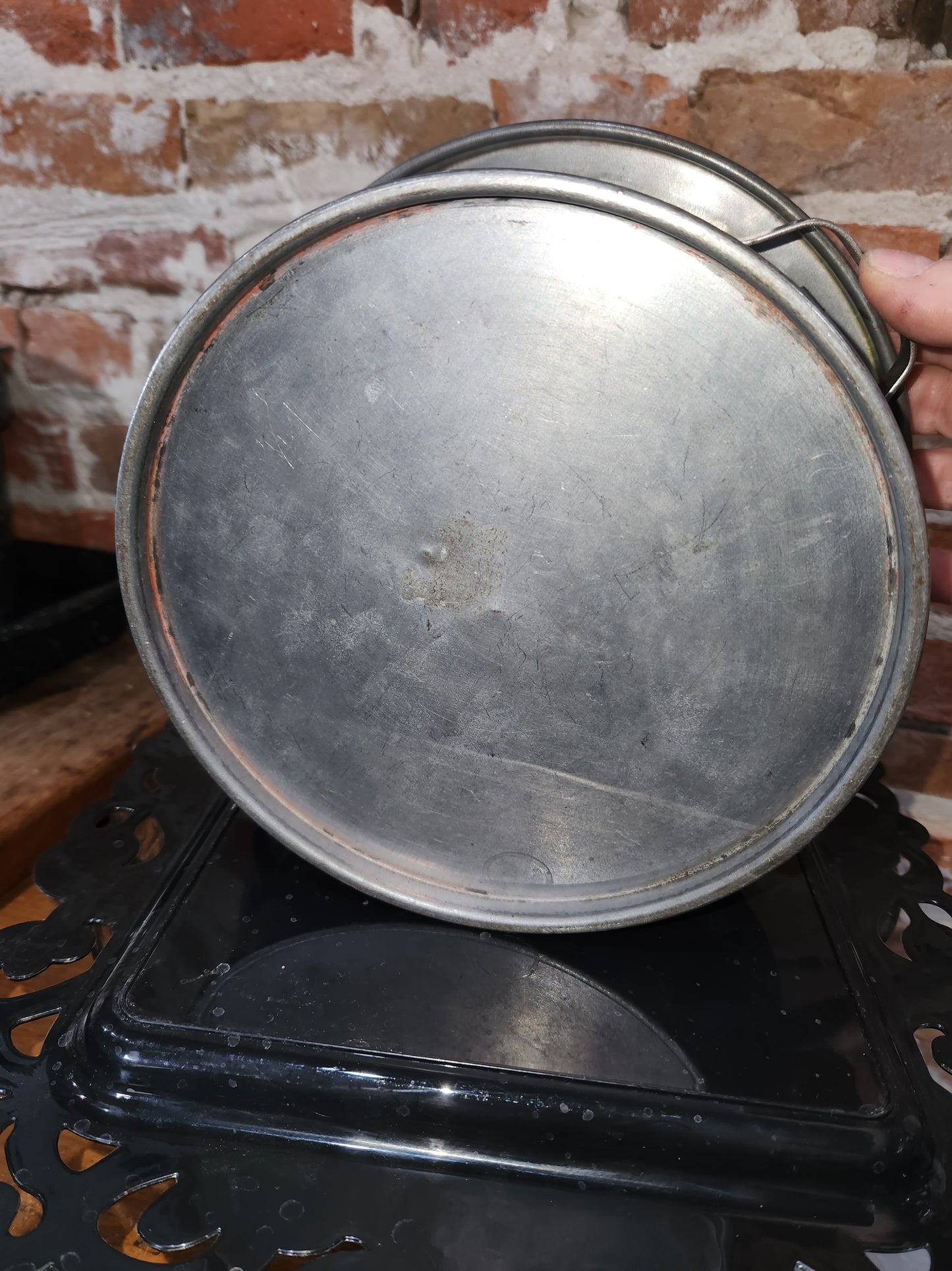 Antique Protectoseal co. of America Chicago Industrial round safety device great for steampunk decor. Ss601