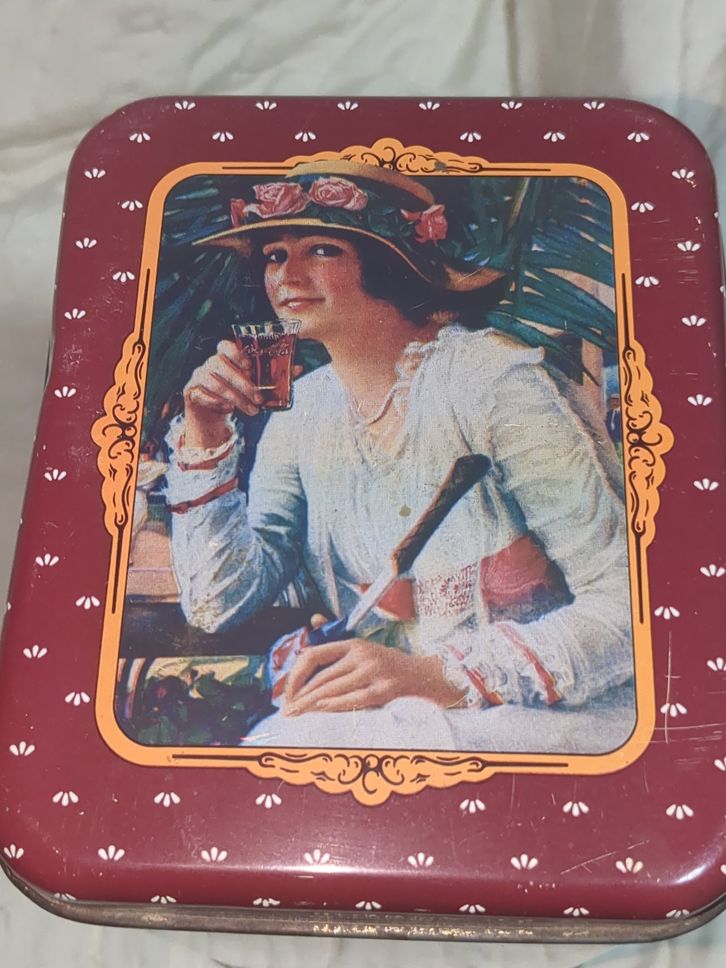 Coca Cola 8 7/8" Rectangular Shaped Tin Box cct1
