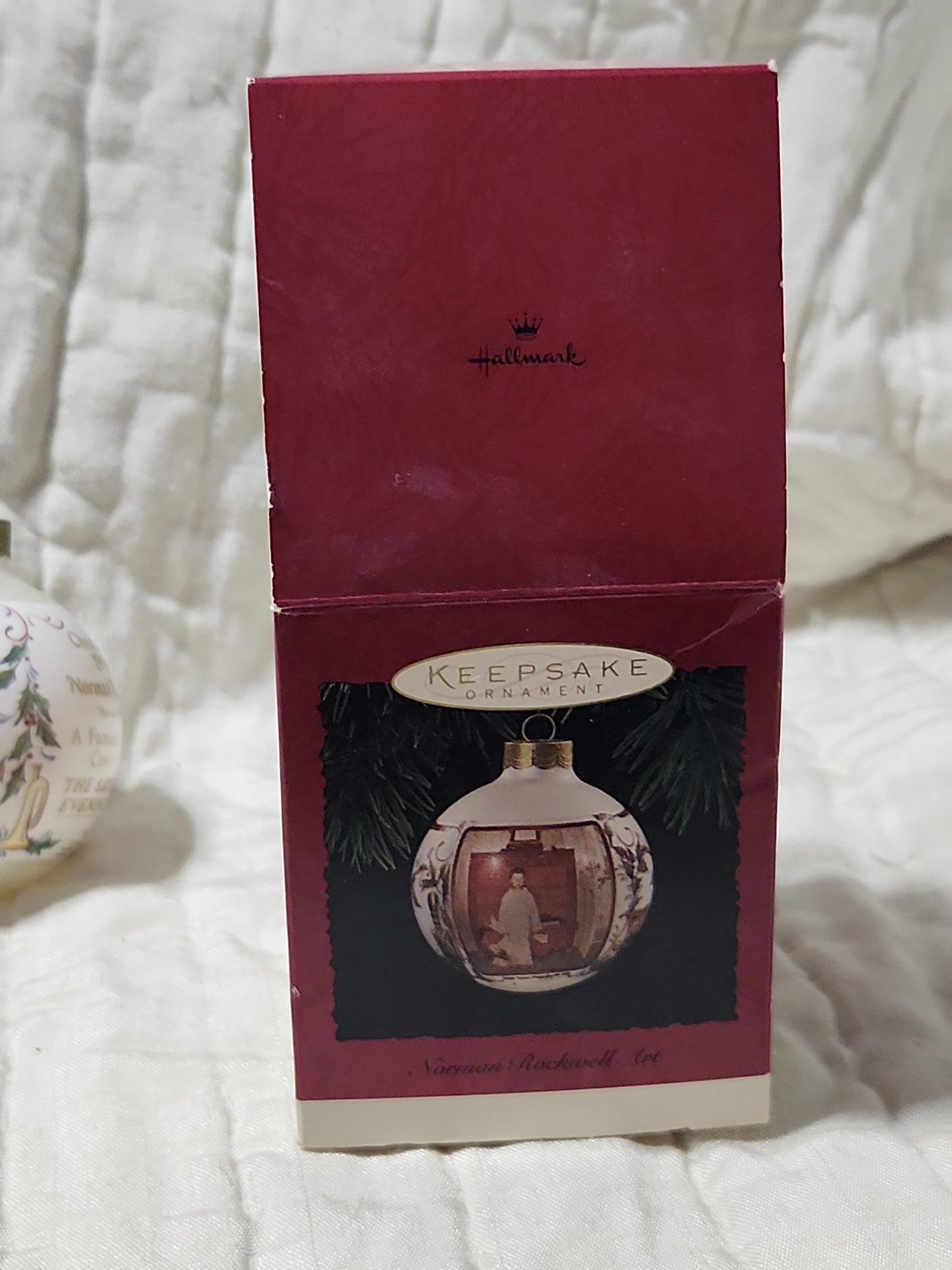 Vintage Hallmark Keepsake Ornament 1994 Norman Rockwell Art painting of "Bottom Drawer"