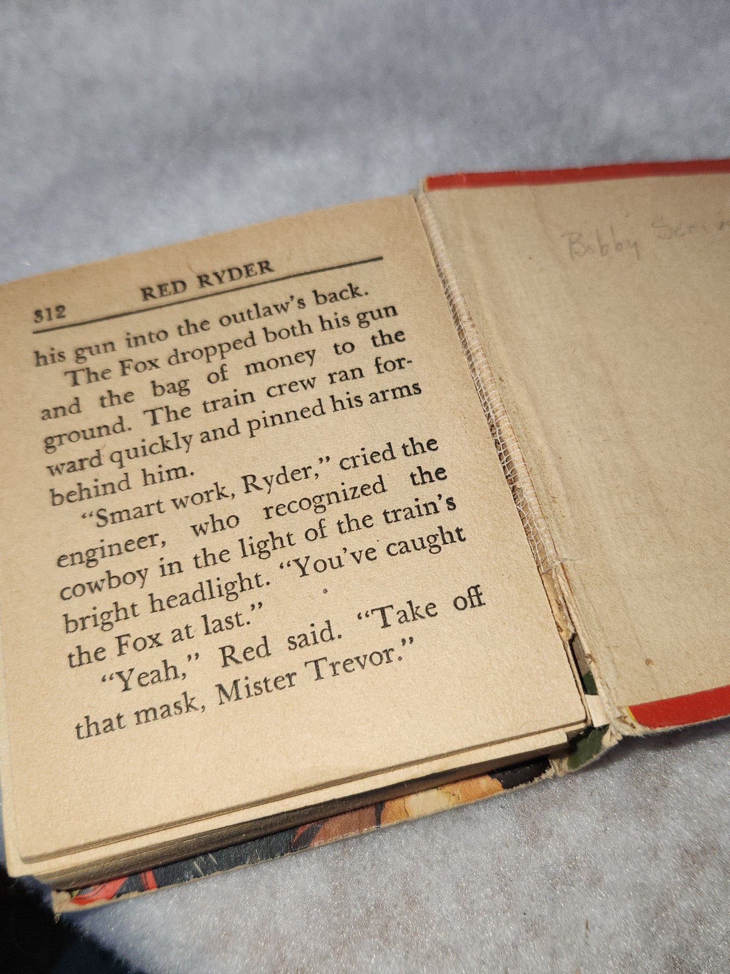 Vintage Big Little Book Better Little Book Red Ryder and the Outlaw of Painted Valley missing pages for decor