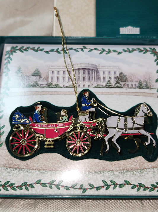 The White House Historical Association Collectible Christmas Ornament 2001 President Andrew Johnson wh2001