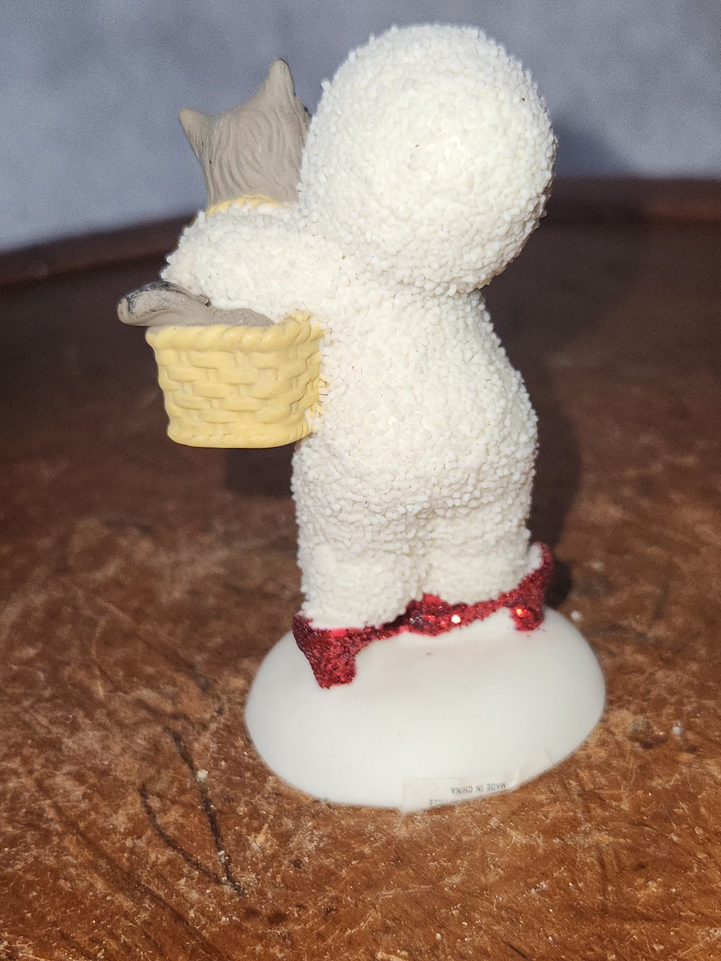 Snowbabies "No Place Like Home"  Department 56 Toto Ruby Red Slippers Figurine 2006-2014 retired NO BOX sbd1