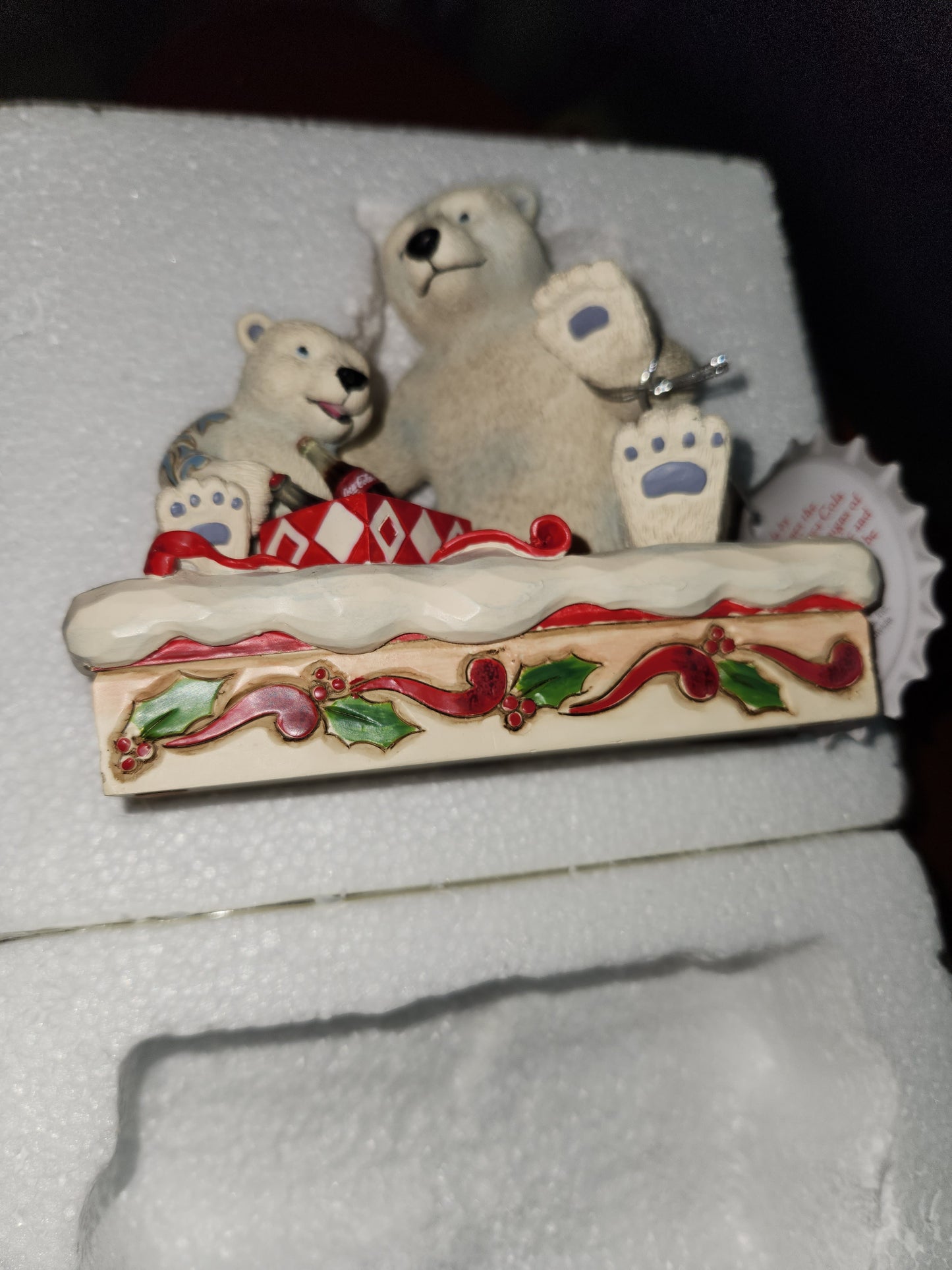 Coca-Cola Coke Jim Shore Polar Bear and child "Holiday Treat" item 6003597 cc203