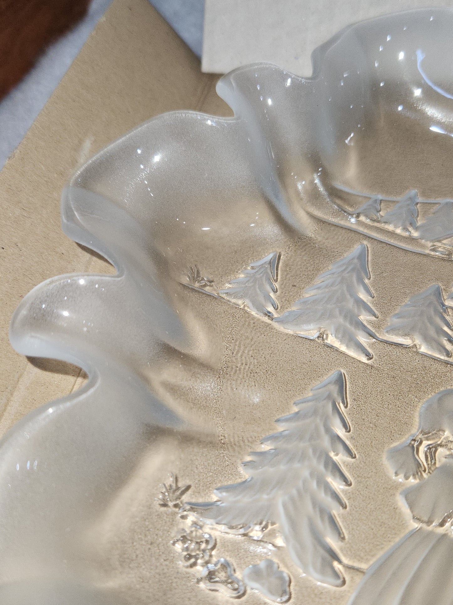 Vintage Mikasa Holiday Classics Christmas Platter Frosted Christmas Platter NIB mk29
