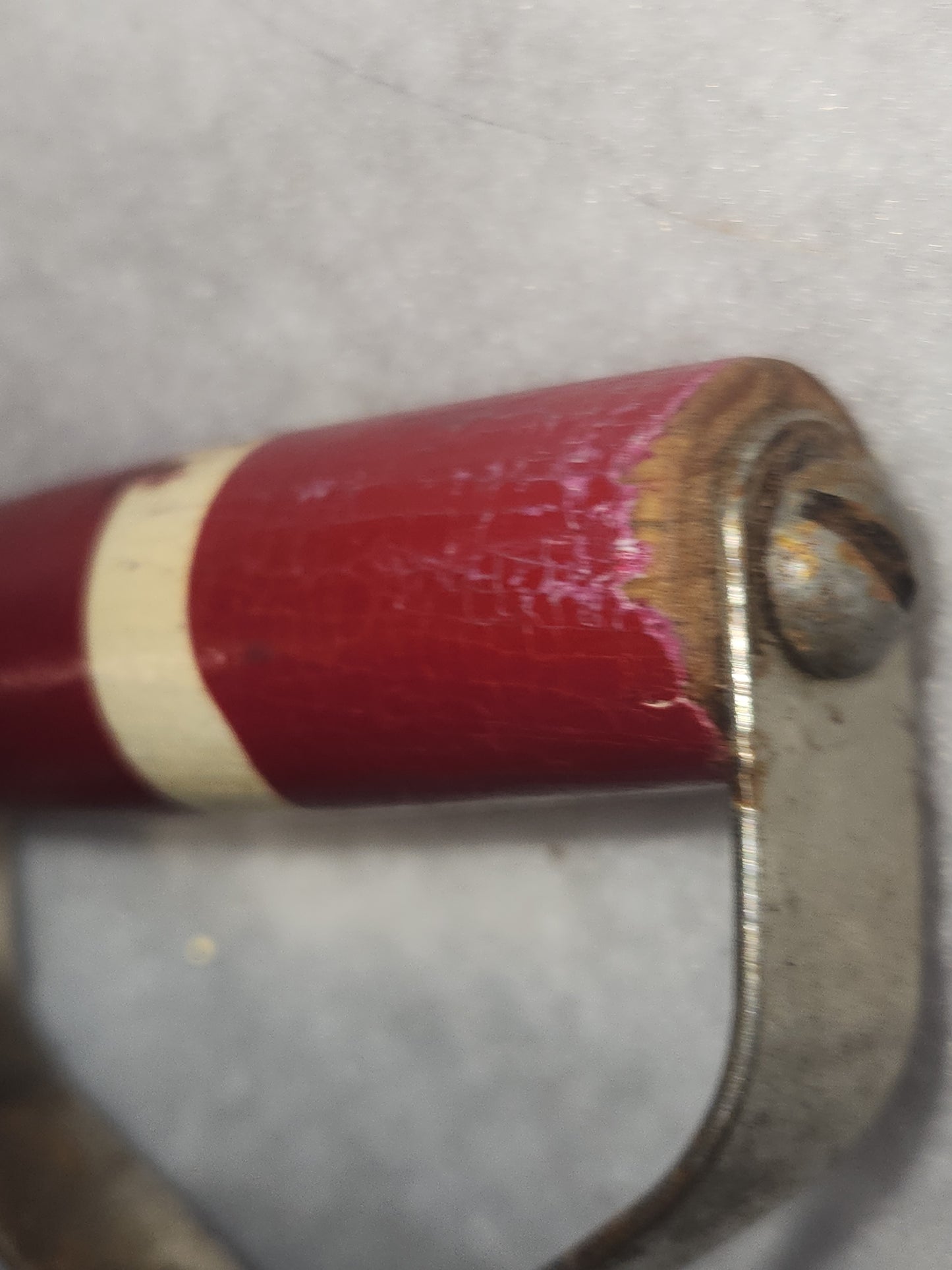 Vintage Dainty Whirl Hand Mixer Beater with Red Wood Handle and knob mix7