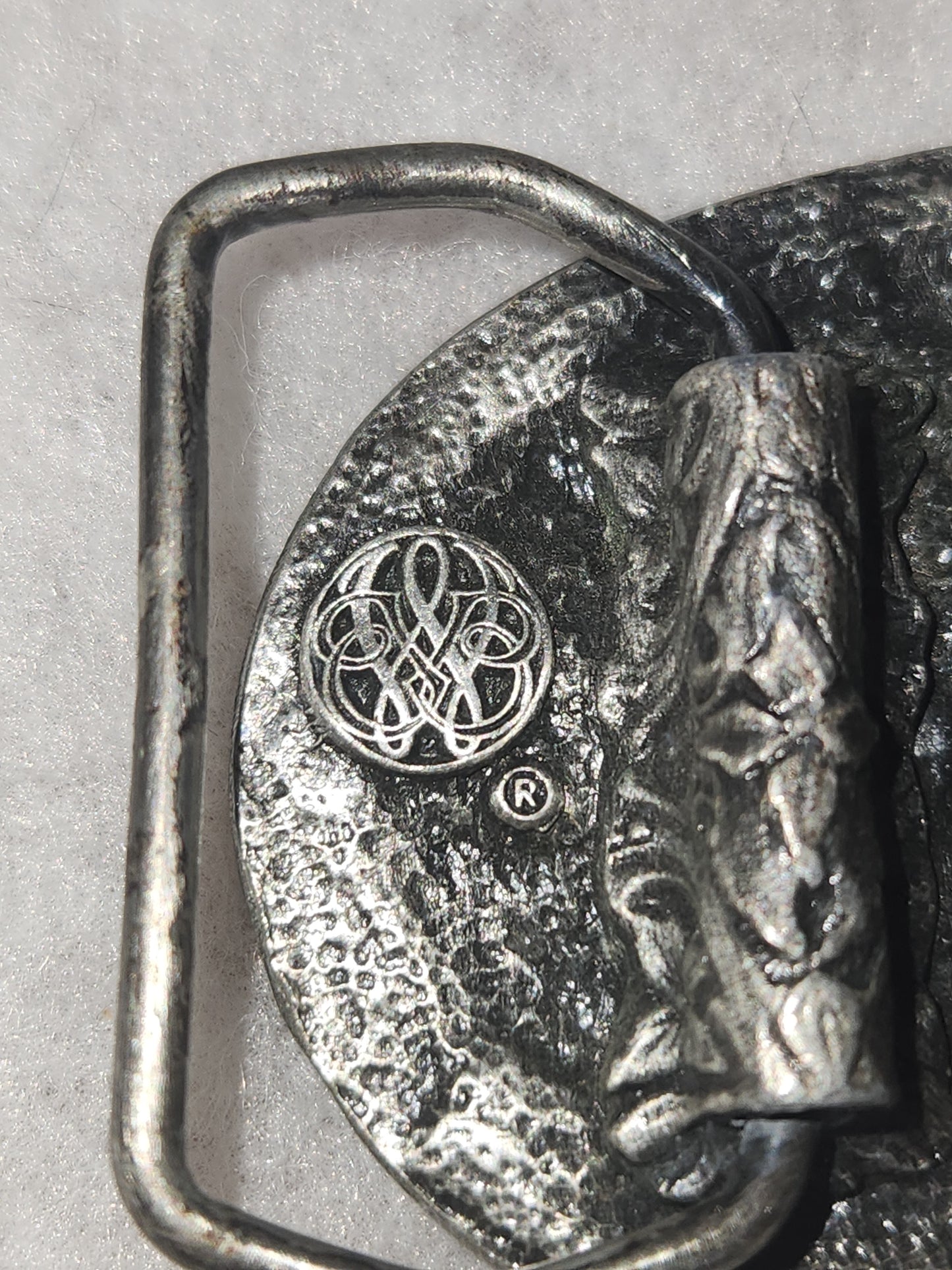 Vintage Siskiyou Pewter Belt Buckle A-15 Eagle American Patriotic 1983 bb6