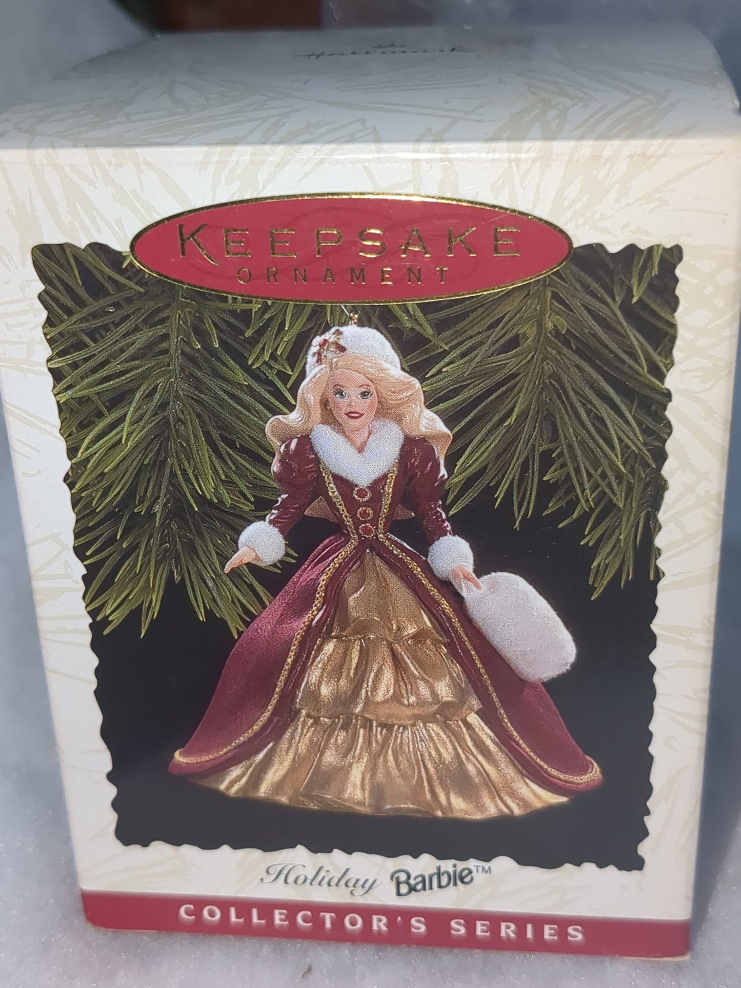 1996 Hallmark Holiday Barbie. 4th in Holiday Barbies Series. New in box and packaging. Hob8