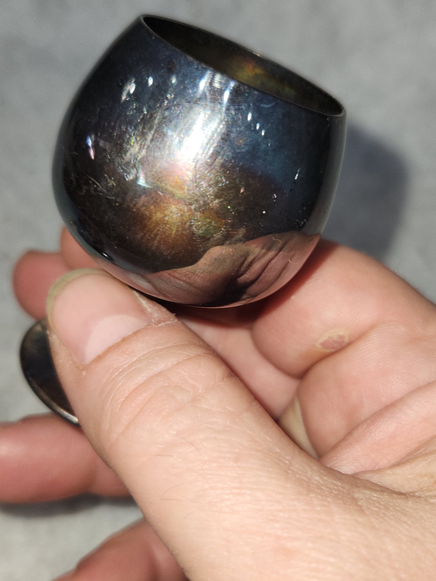 Vintage Sheridan Silverplated shot glass minature suffer wine glass ss81