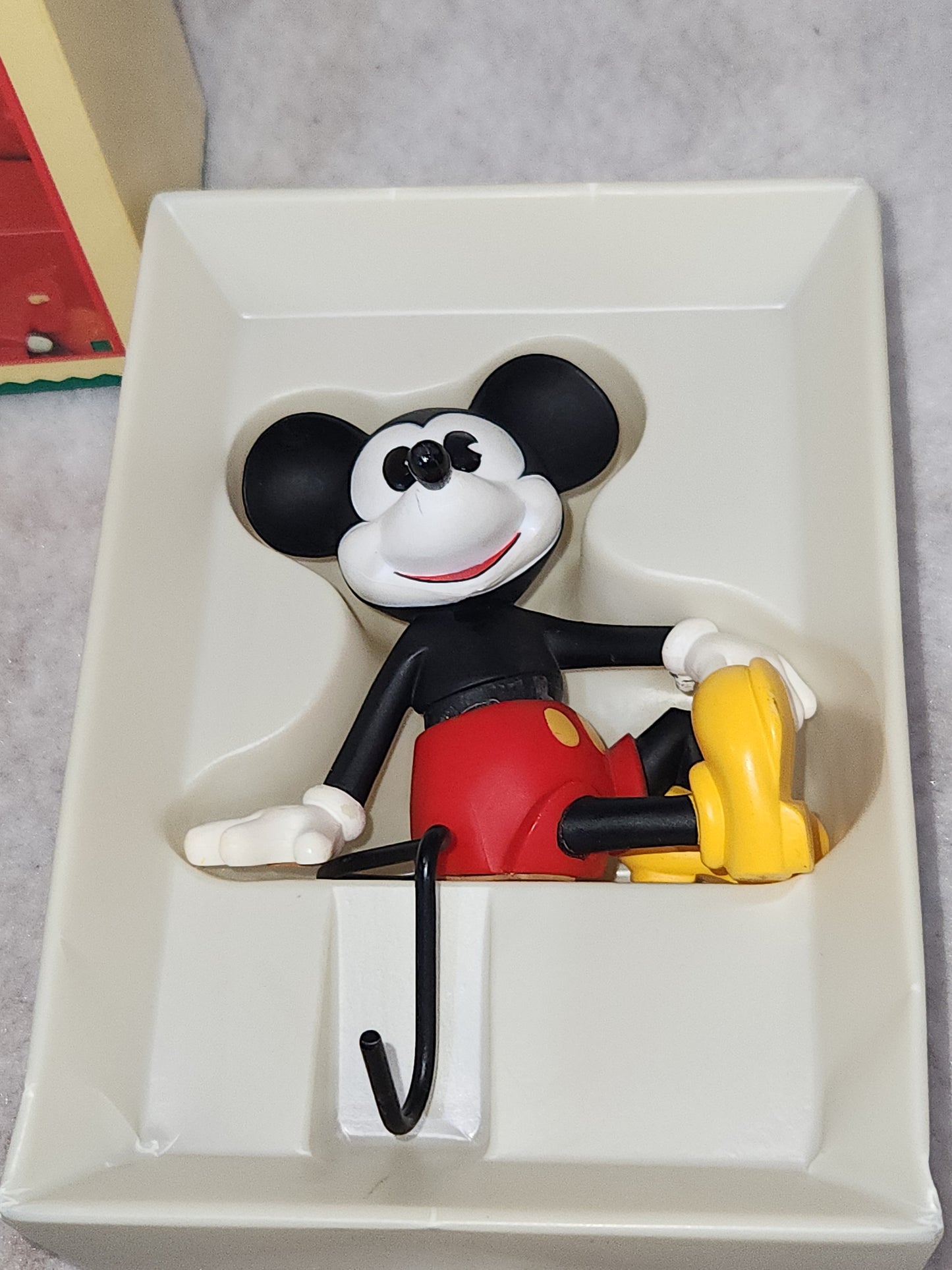 Vintage Hallmark Christmas Stocking Hanger Holder Mickey Mouse sh239
