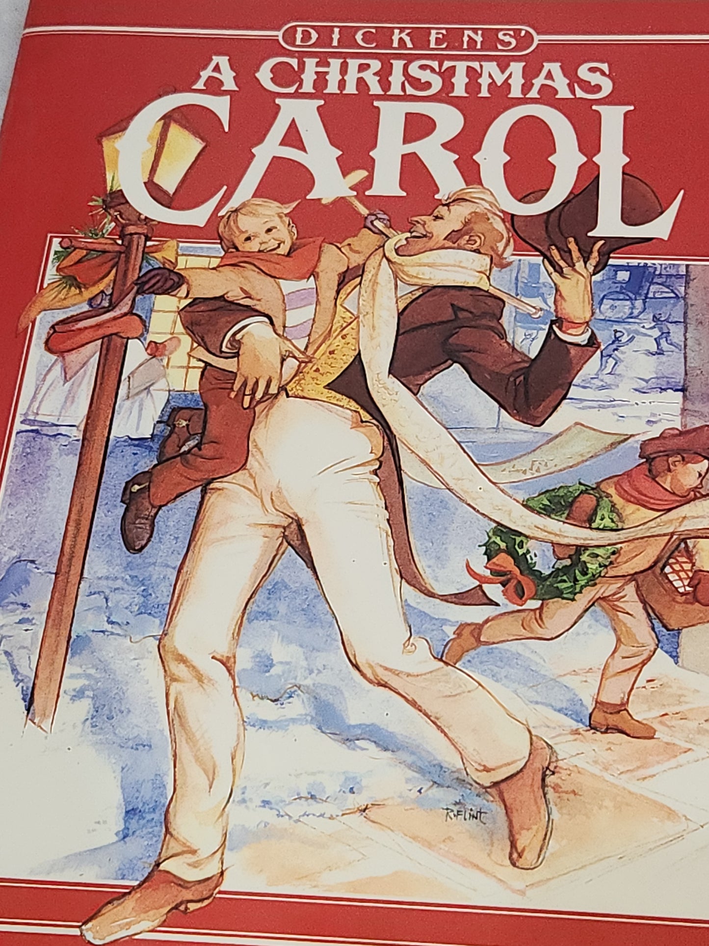Vintage Ideals A Christmas Carol by Charles Dickens Retold Pamela Kennedy Illustrated Russ Flint Softbound 1985 bk111