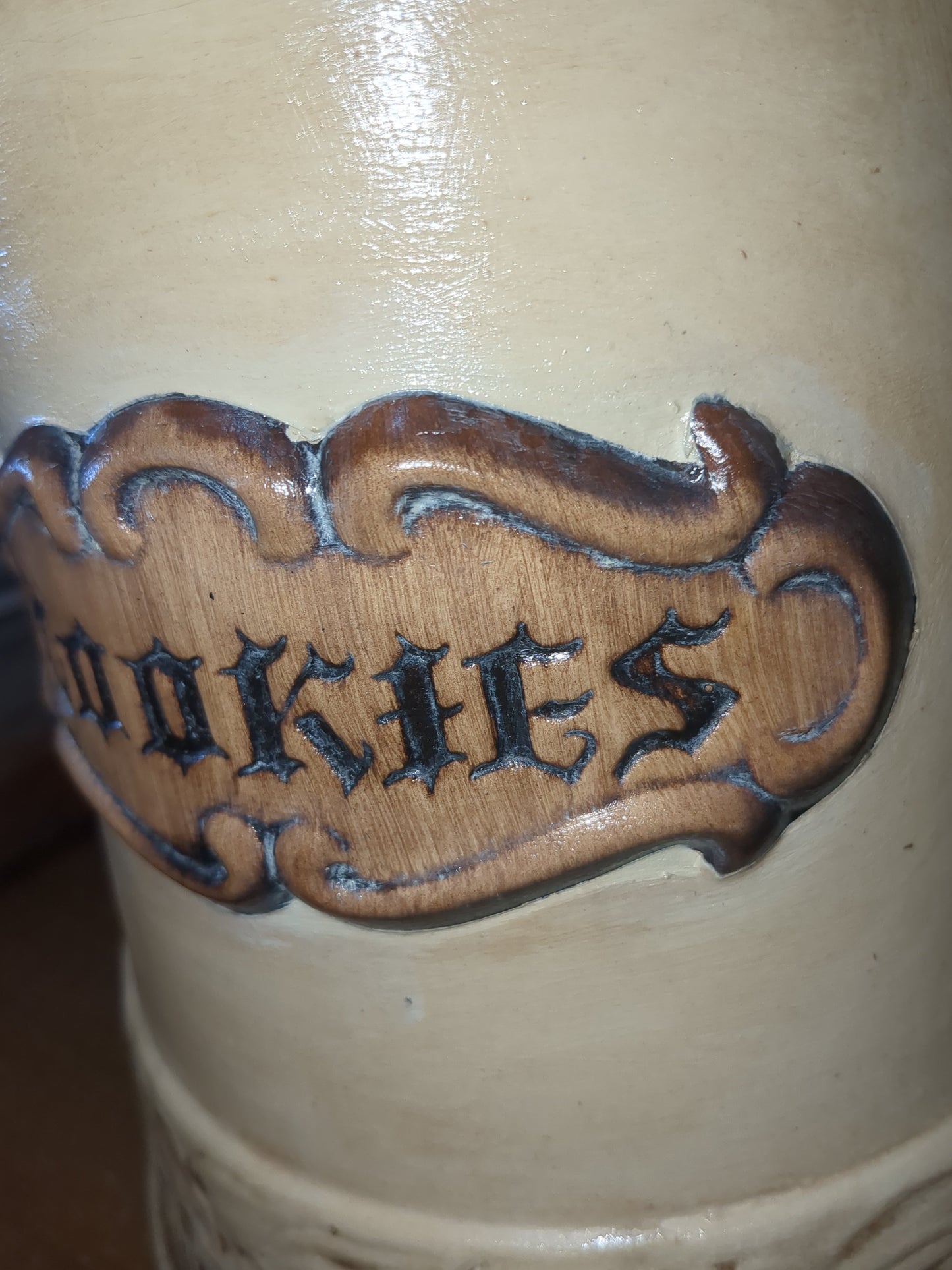 Upcycled Vintage Treasure Craft Teapot Cookie Jar German