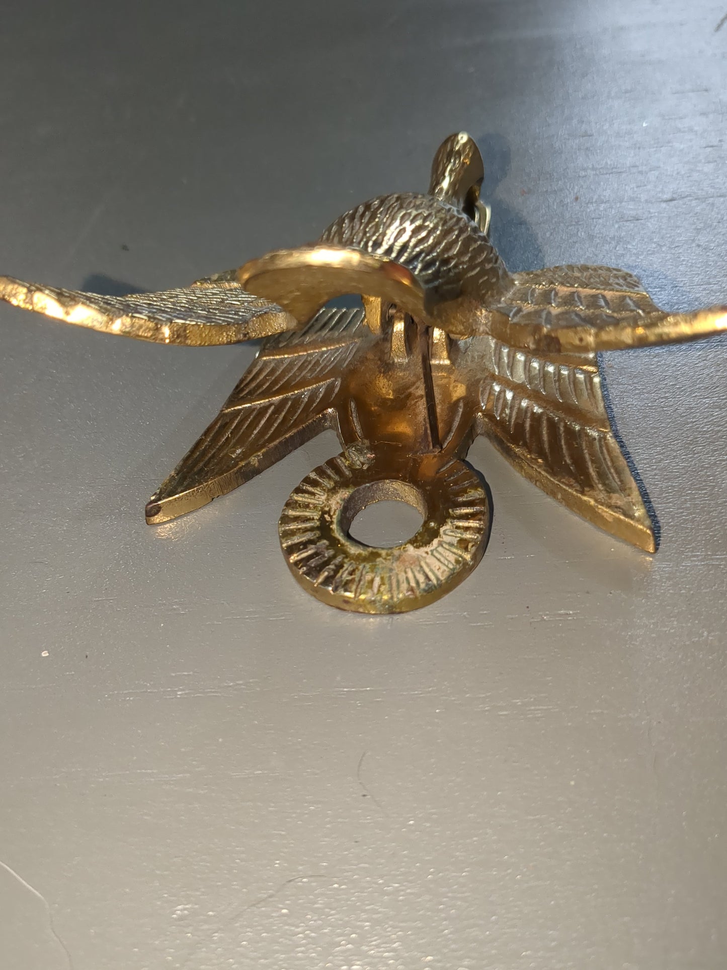 Vintage Virginia Metalcrafters Brass Goose Duck Paper Weight Clip Letter Holder br11