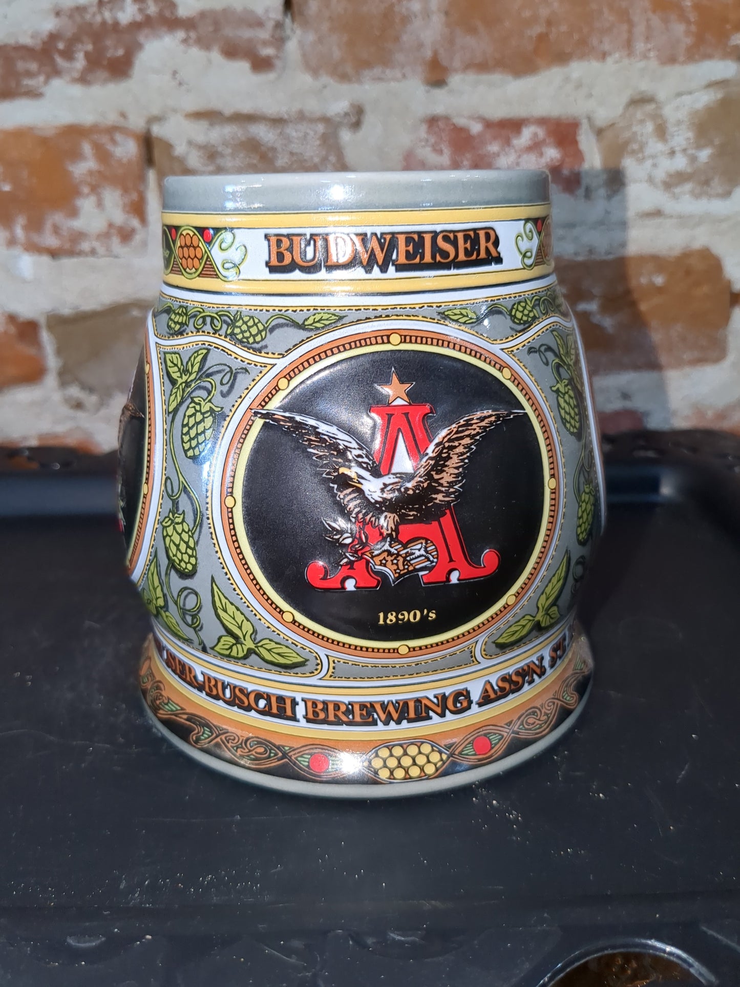 Budweiser Mug A& E 1890 Edition 2nd in series 1993 sage