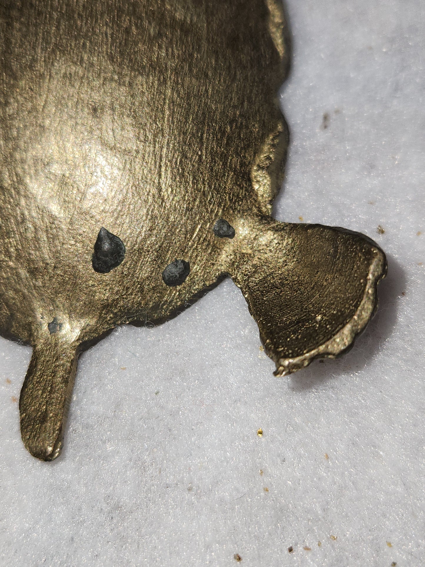 Vintage Solid Brass turtle trinket dish br120