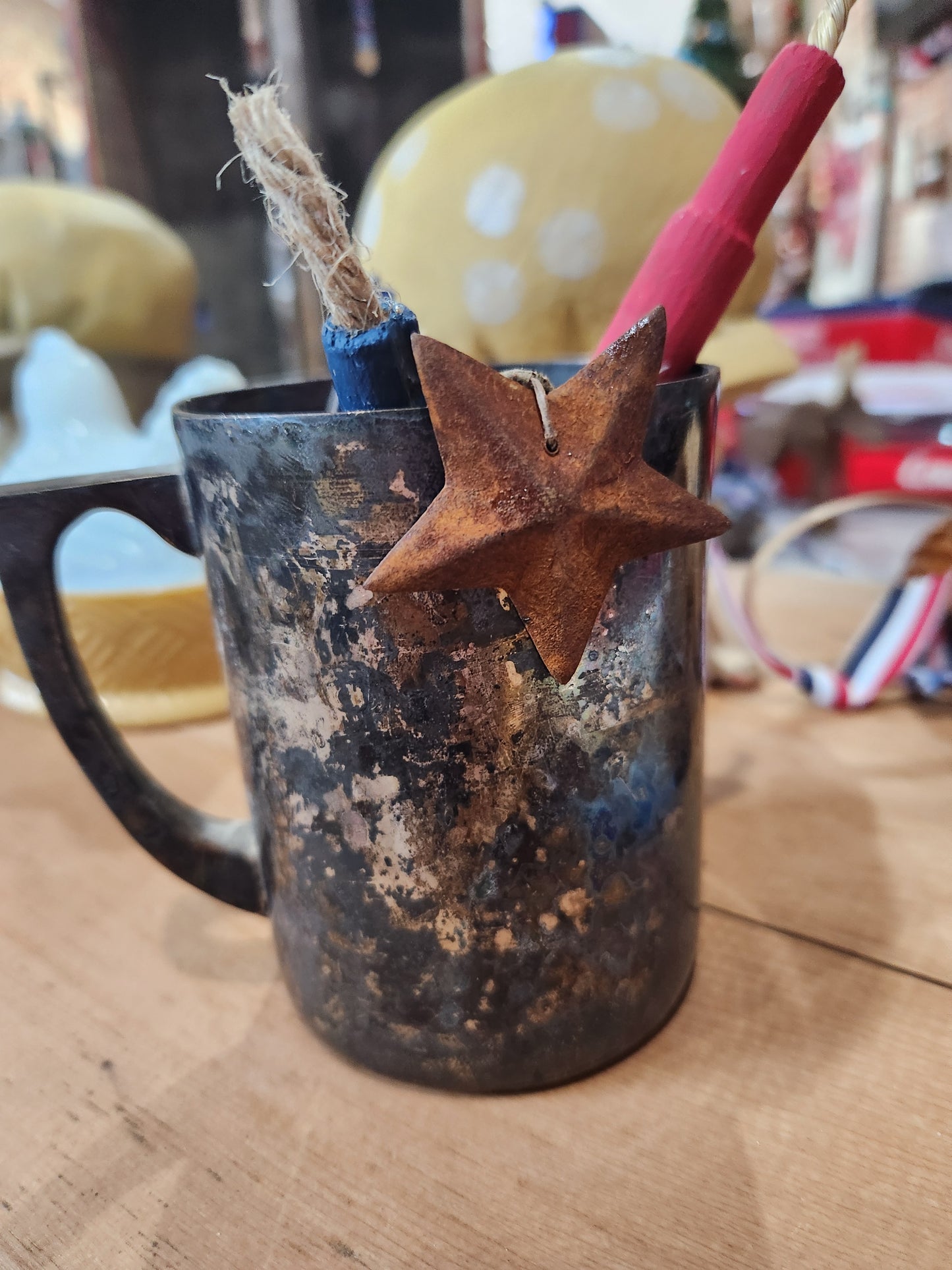 Antique vintage silver cup ss121