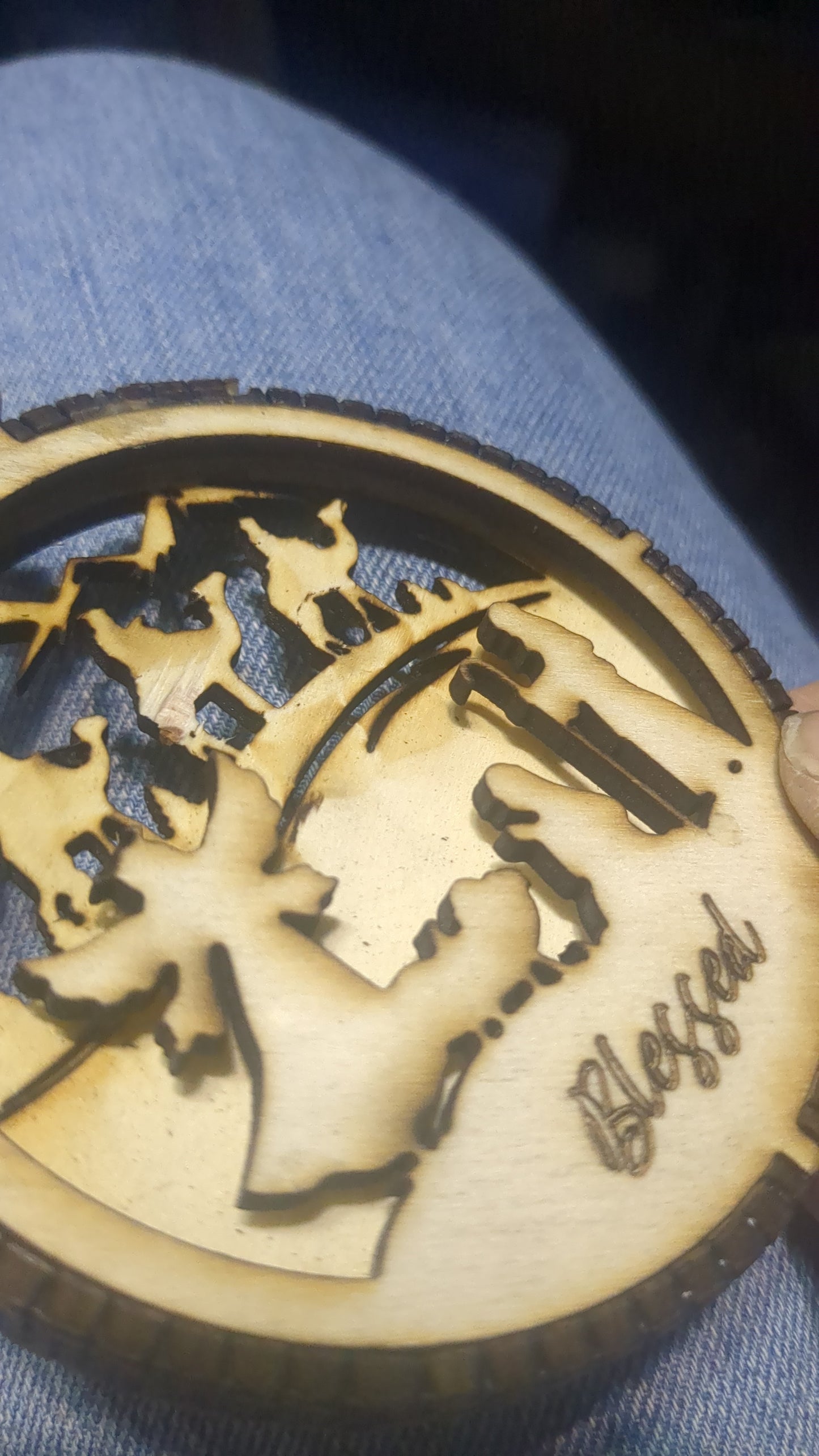 Ornament or car charm Blessed