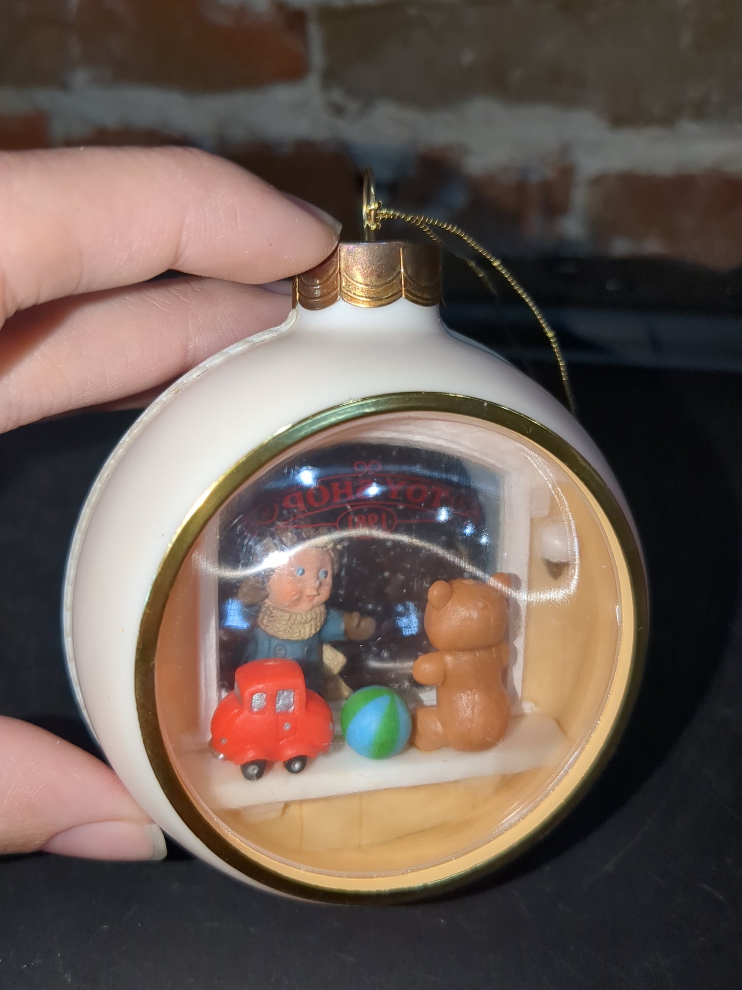 Four vintage Hallmark Keepsake 1981 and 1984 Christmas Ball Ornaments some light up ho321