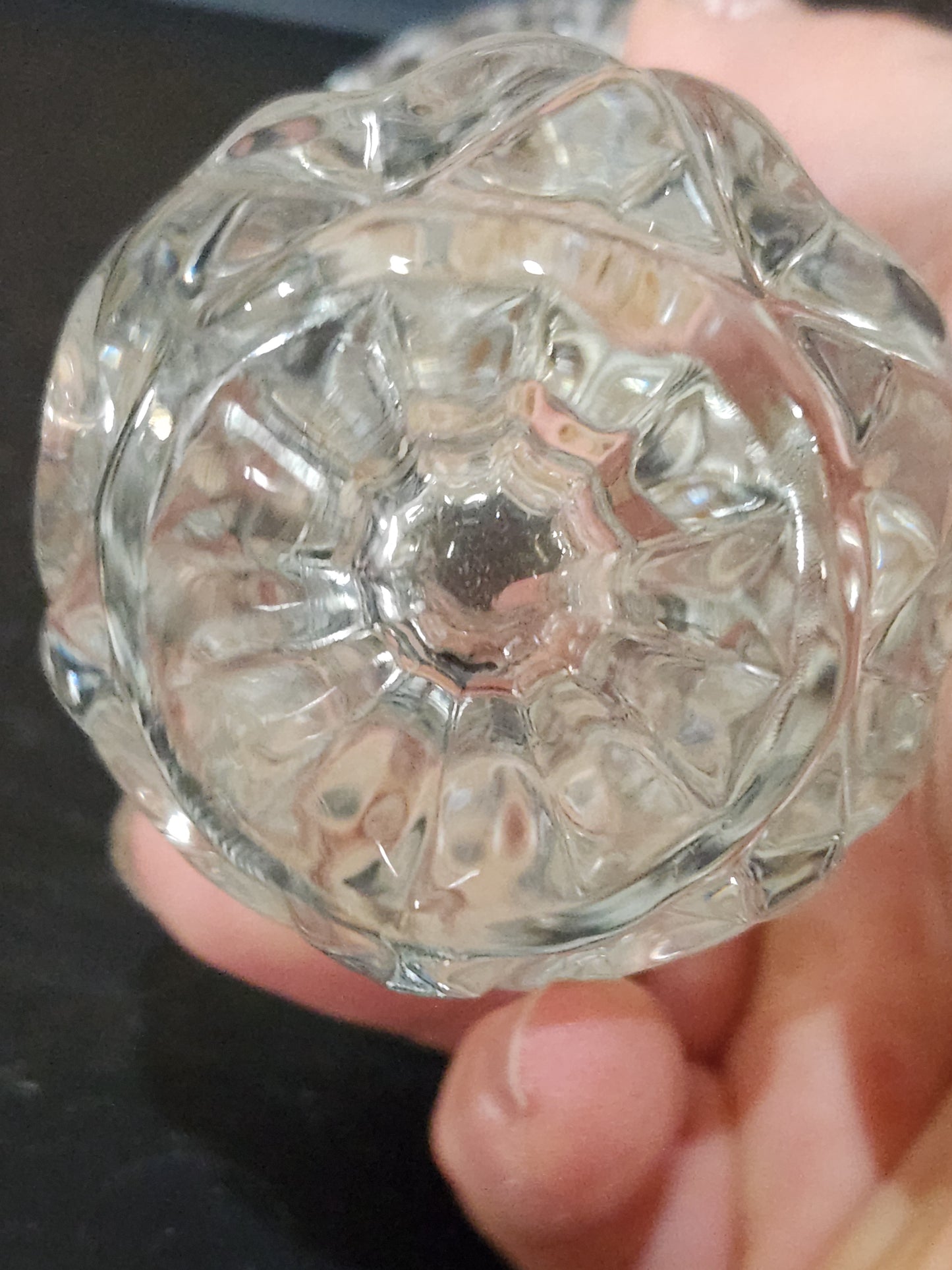 Vintage Mid Century Glass Crystal Yugoslavia Zajecar Vase or toothpick holder vas67