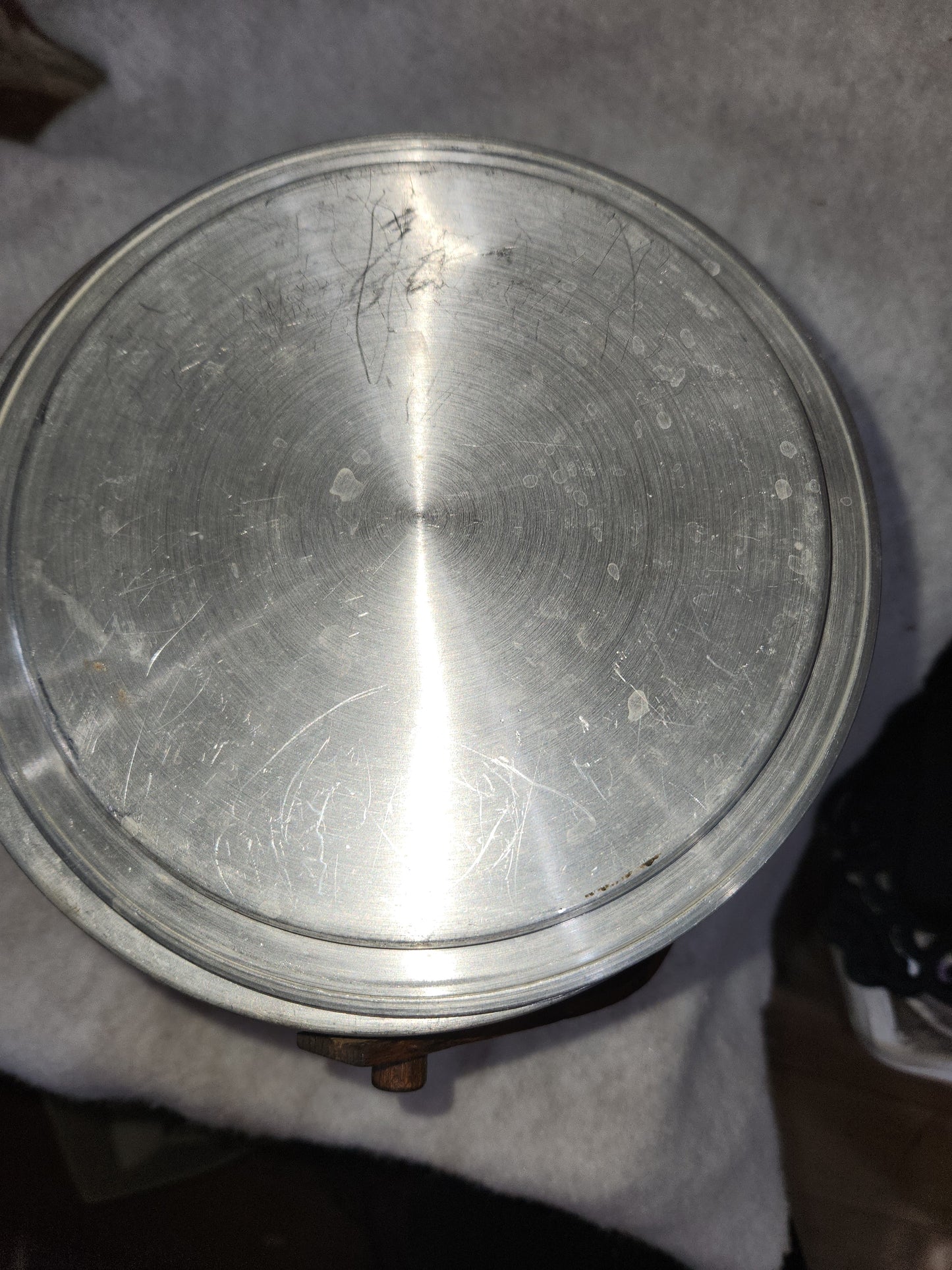 Vintage wood and aluminum ice bucket ice4