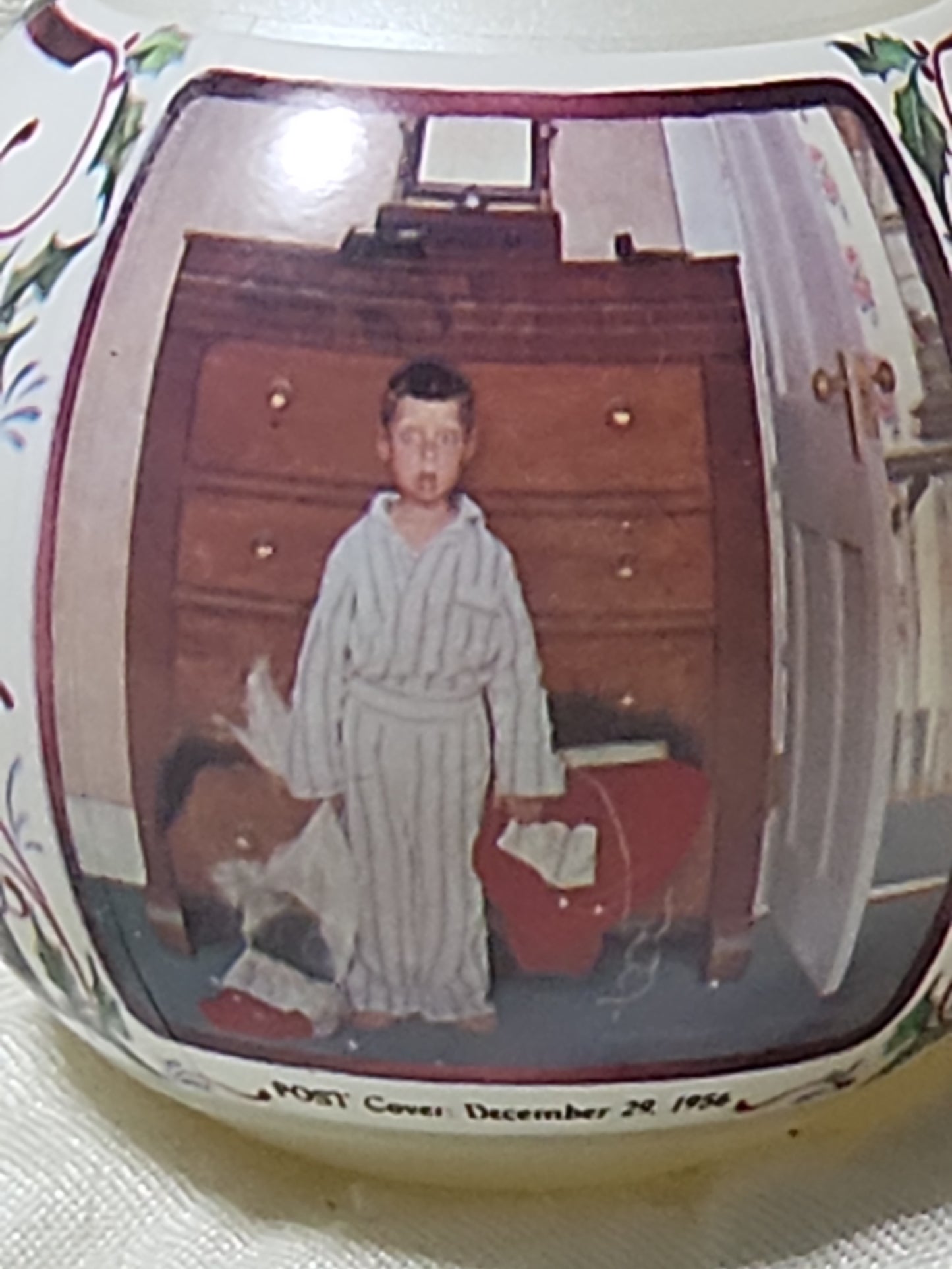 Vintage Hallmark Keepsake Ornament 1994 Norman Rockwell Art painting of "Bottom Drawer"