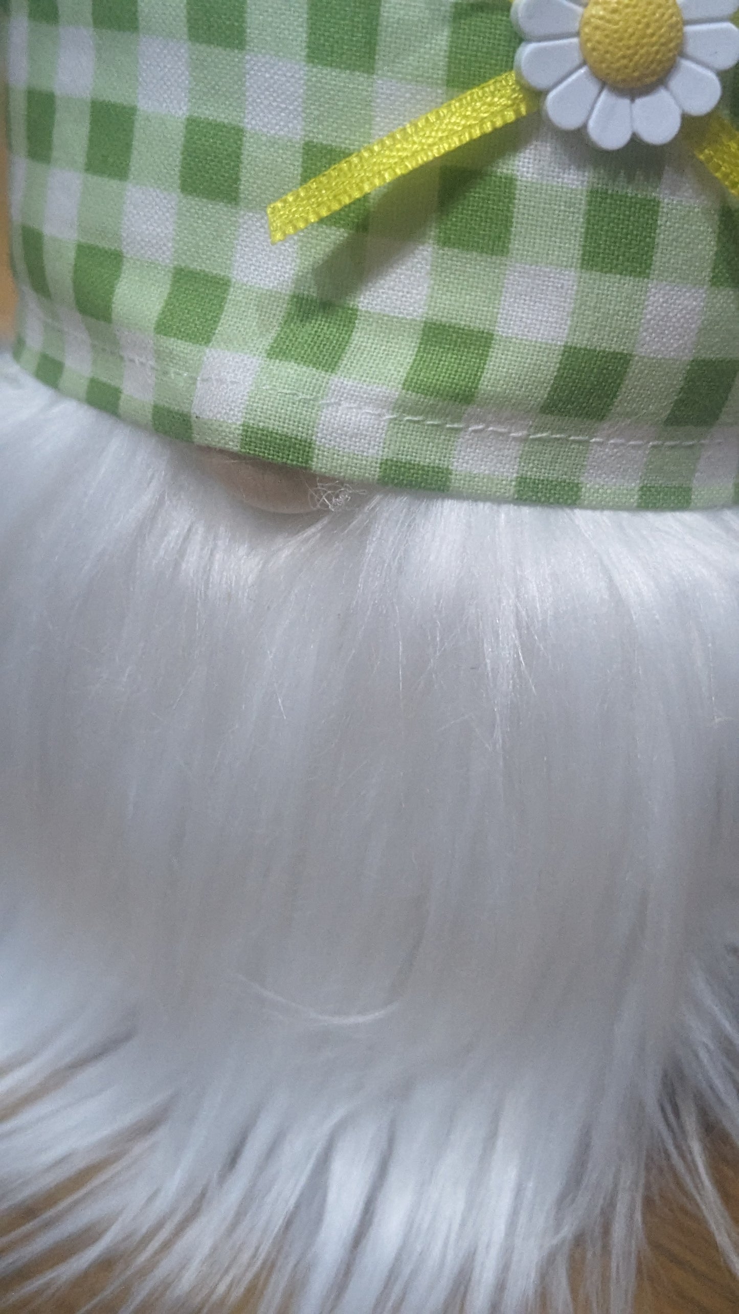 Green gingham gnome