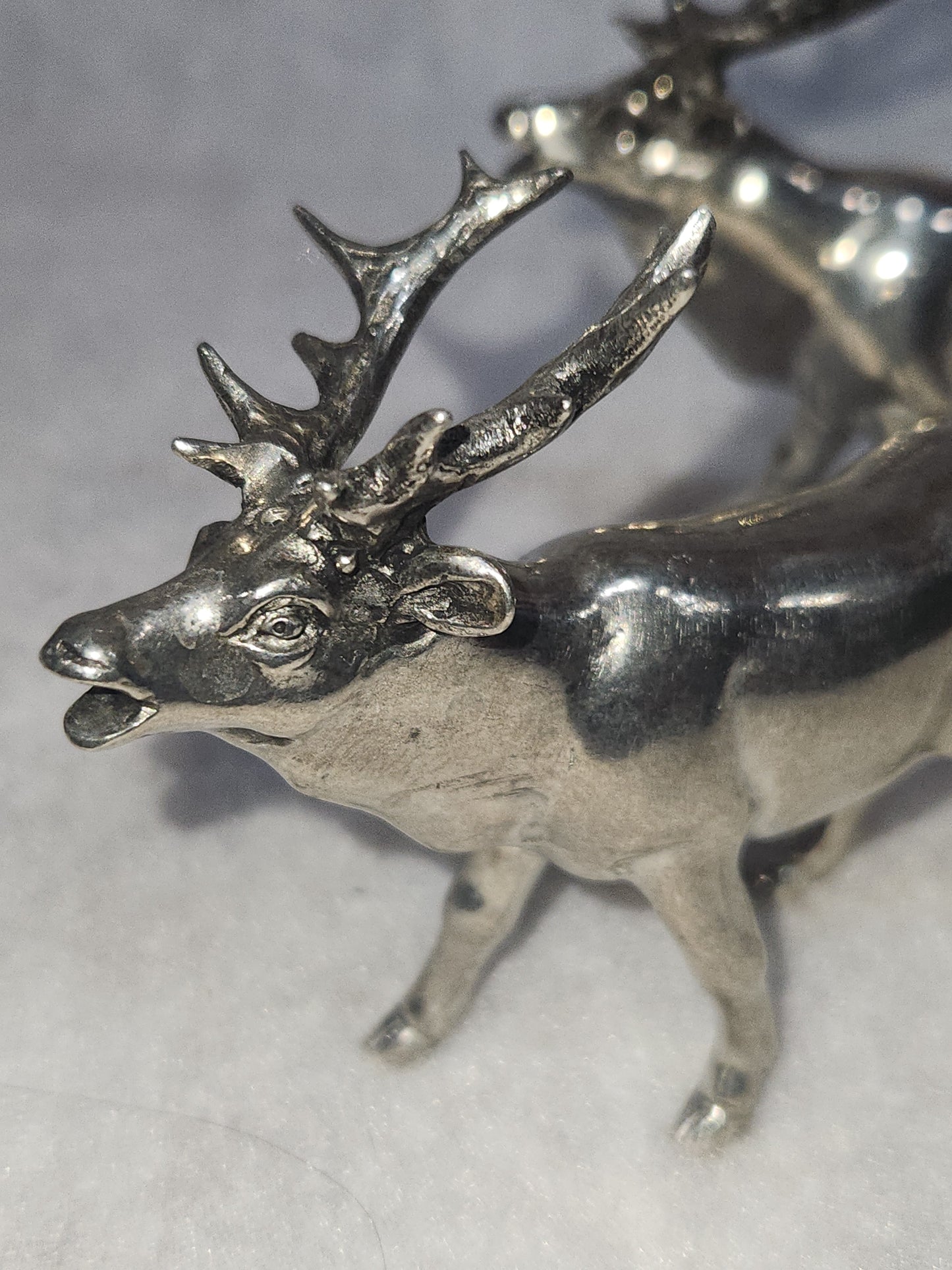 Vagabond Pewter deer salt and pepper set reindeer elk deer sps13