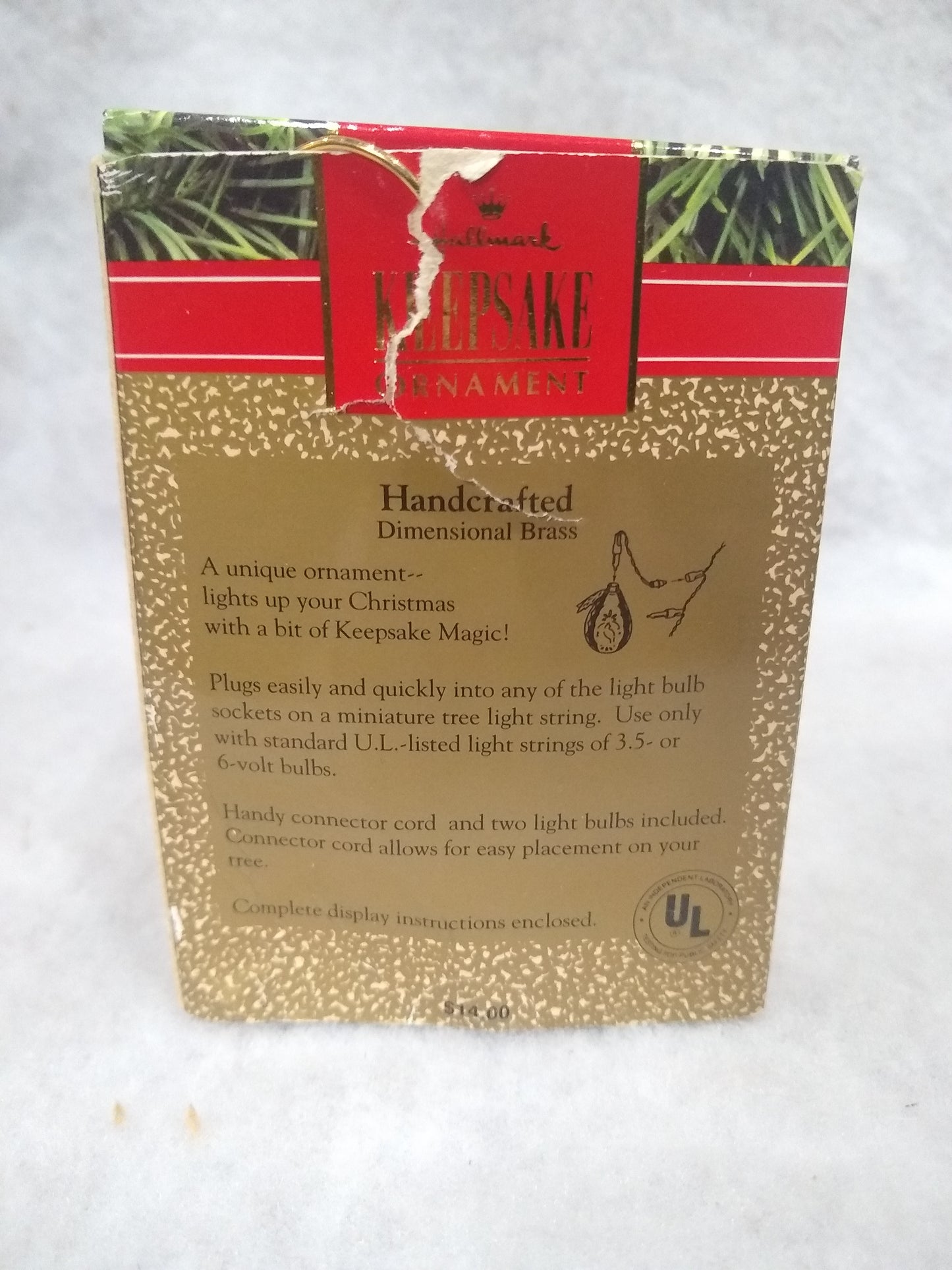 Vintage 1986 Hallmark Keepsake ornament Twelve Days of Christmas Partridge in a Pear Tree ho987