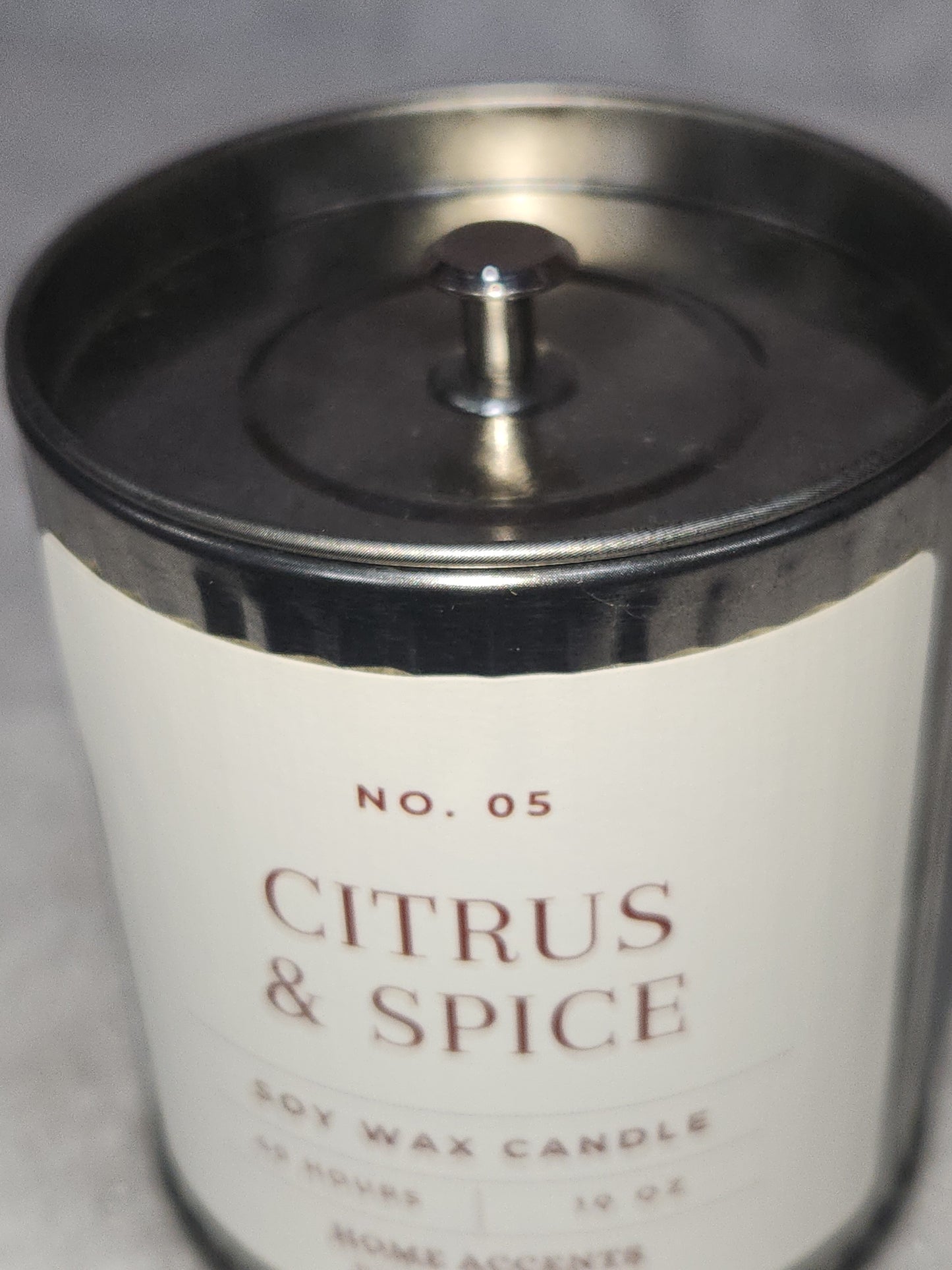 Home Accents Soy Wax Candle 10 oz Citrus & Spice cns