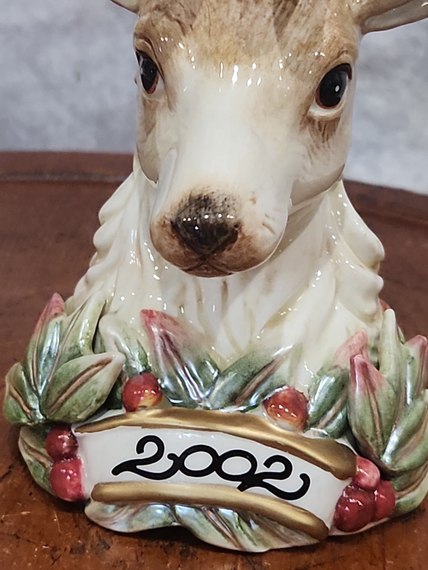 Vintage Fitz & Floyd Enchanted Holiday Bell Collector's Series Limited Edition Deer 2002