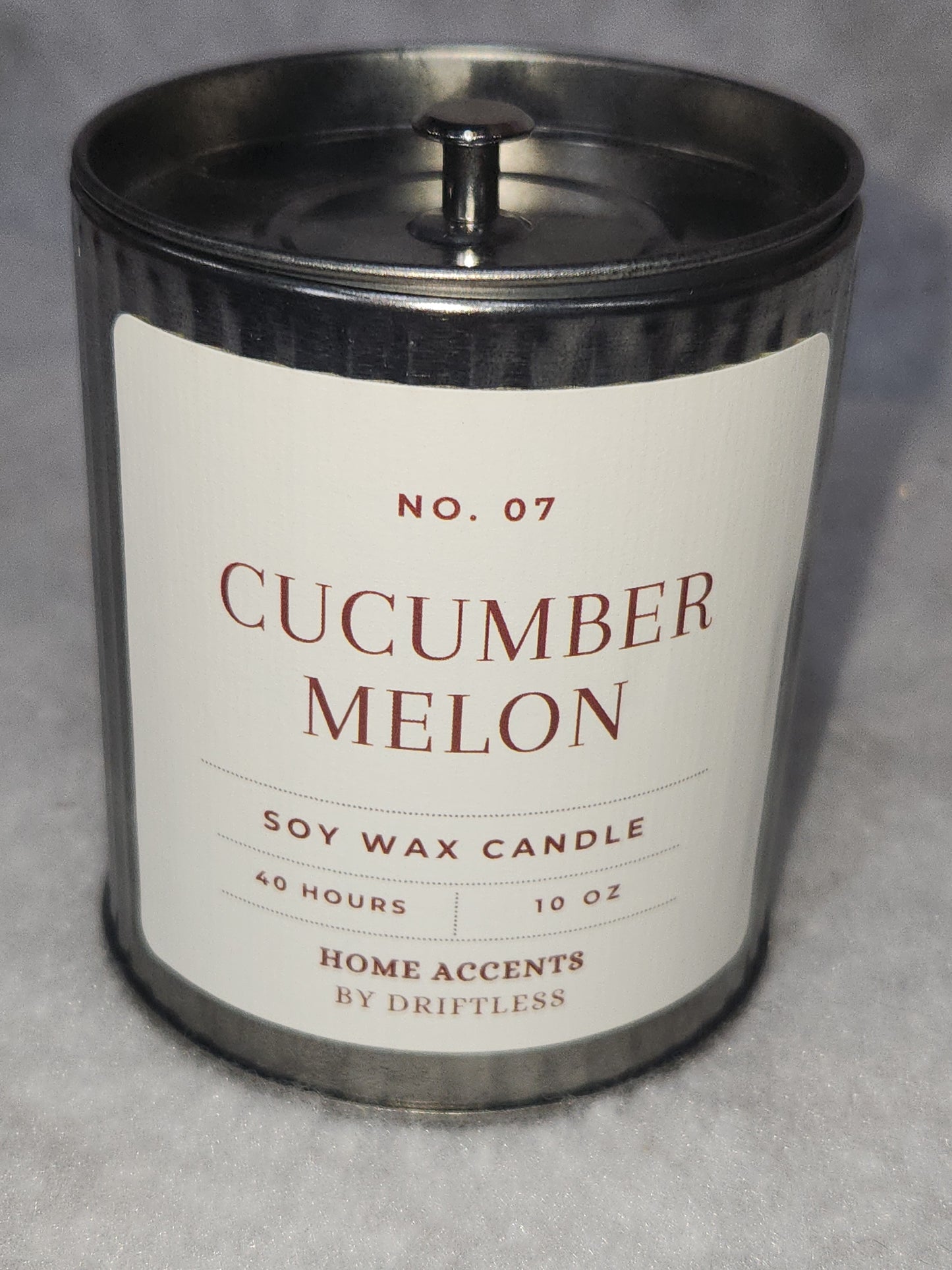 Home Accents Soy Wax Candle 10 oz Cucumber Melon cmc