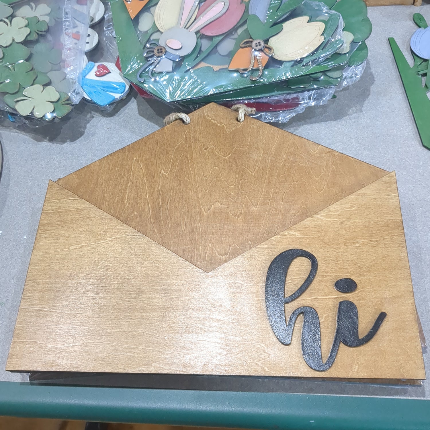 Envelope interchangeable door sign