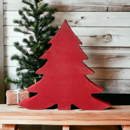 Primitive/Rustic Wood Christmas/Winter Tree - Fluffy: UNFINISHED / Small