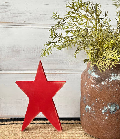 Primitive Wood Prim Stars: Unfinished / Large