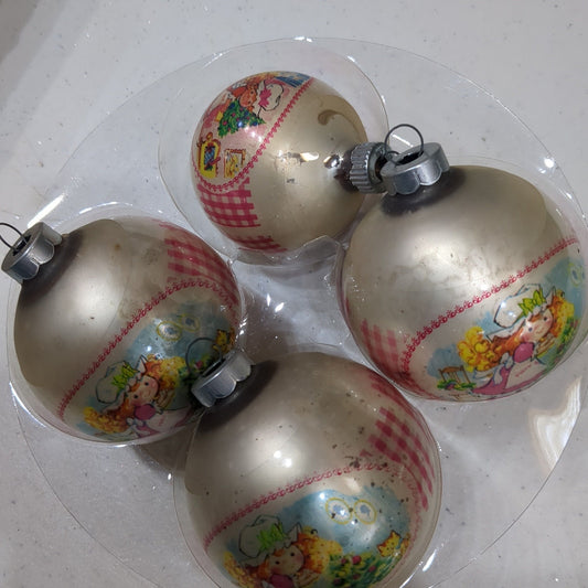 vintage copy poly pal glass Christmas ornaments
