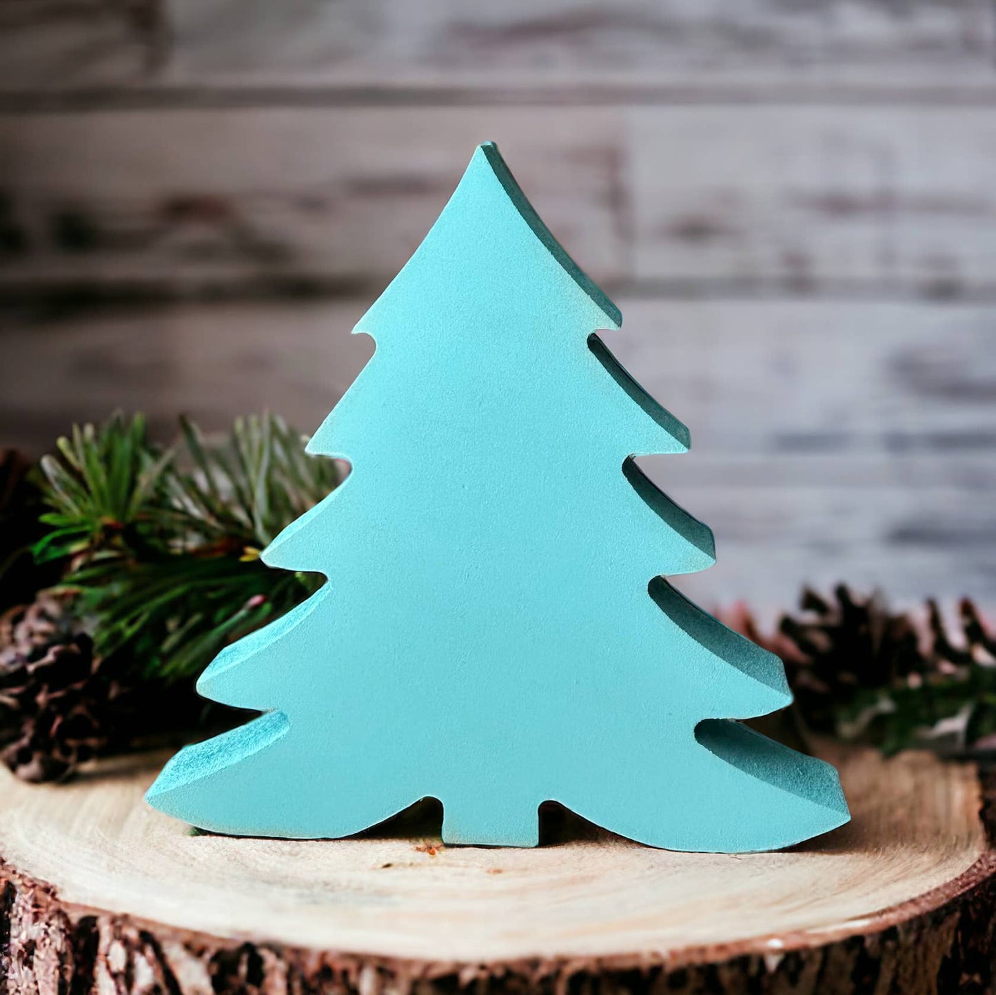 Primitive/Rustic Wood Christmas/Winter Tree - Fluffy: UNFINISHED / Small
