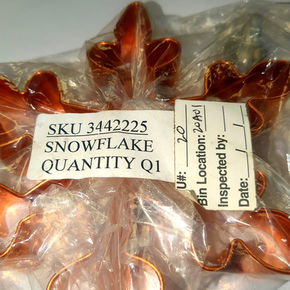 Vintage Williams-Sonoma Copper Snowflake Cookie Cutter WS19