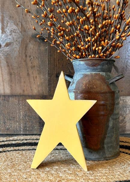 Primitive Wood Prim Stars: Unfinished / Large