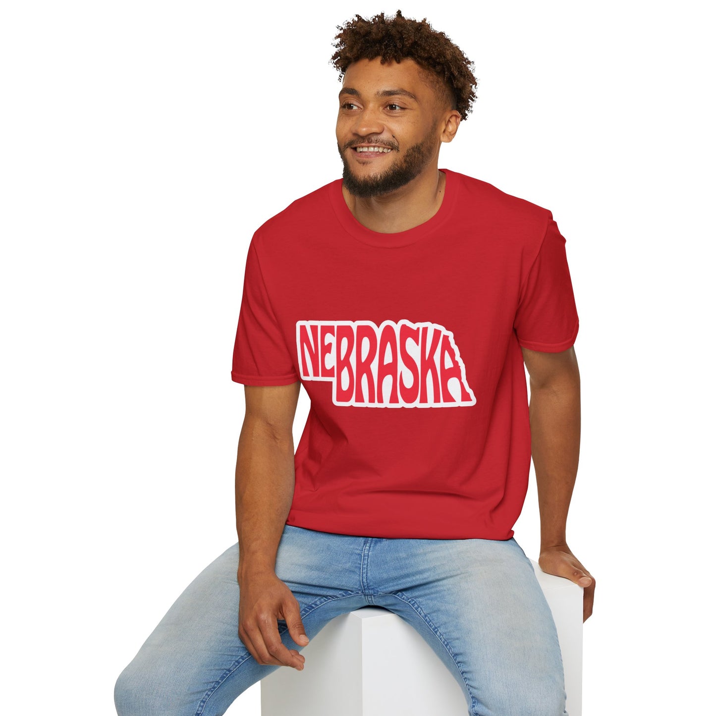 Nebraska Word Unisex Softstyle T-Shirt