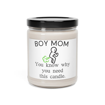 Scented Soy Candle, 9oz.  Boy mom, you know why you need this candle.