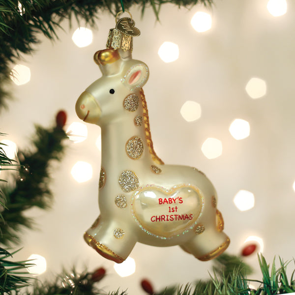 Baby's First Christmas Giraffe Ornament  NOT AVAILABLE AT MINDEN LOCATION