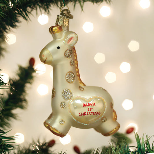 Baby's First Christmas Giraffe Ornament  NOT AVAILABLE AT MINDEN LOCATION