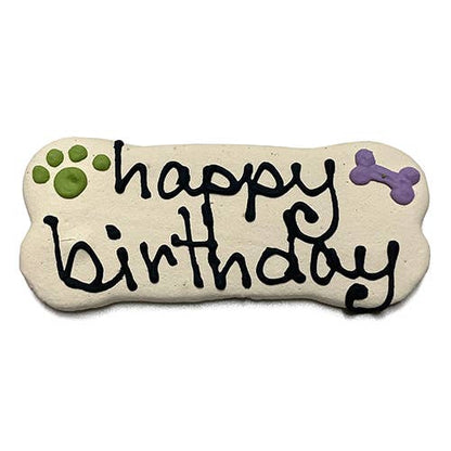 Br7 Birthday Dog Bones: white, blue, pink