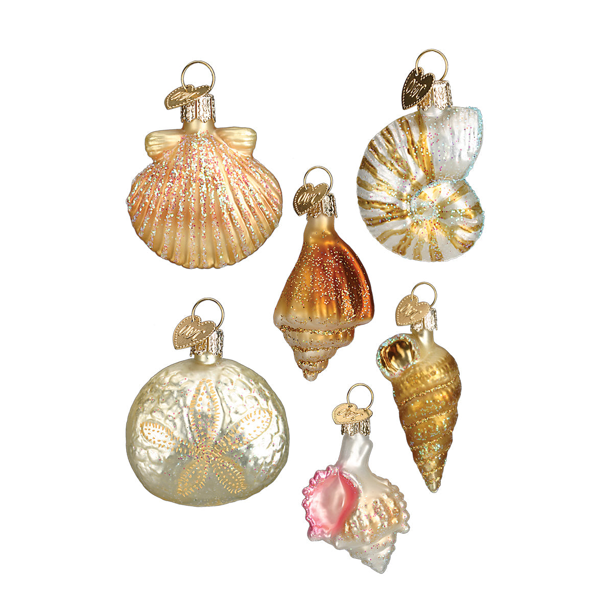 Sea Shell Christmas Ornament Set  NOT AVAILABLE AT MINDEN LOCATION