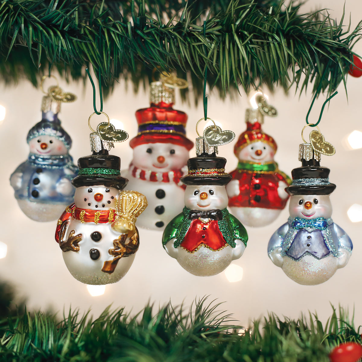 Mini Snowman Ornament Set  NOT AVAILABLE AT MINDEN LOCATION
