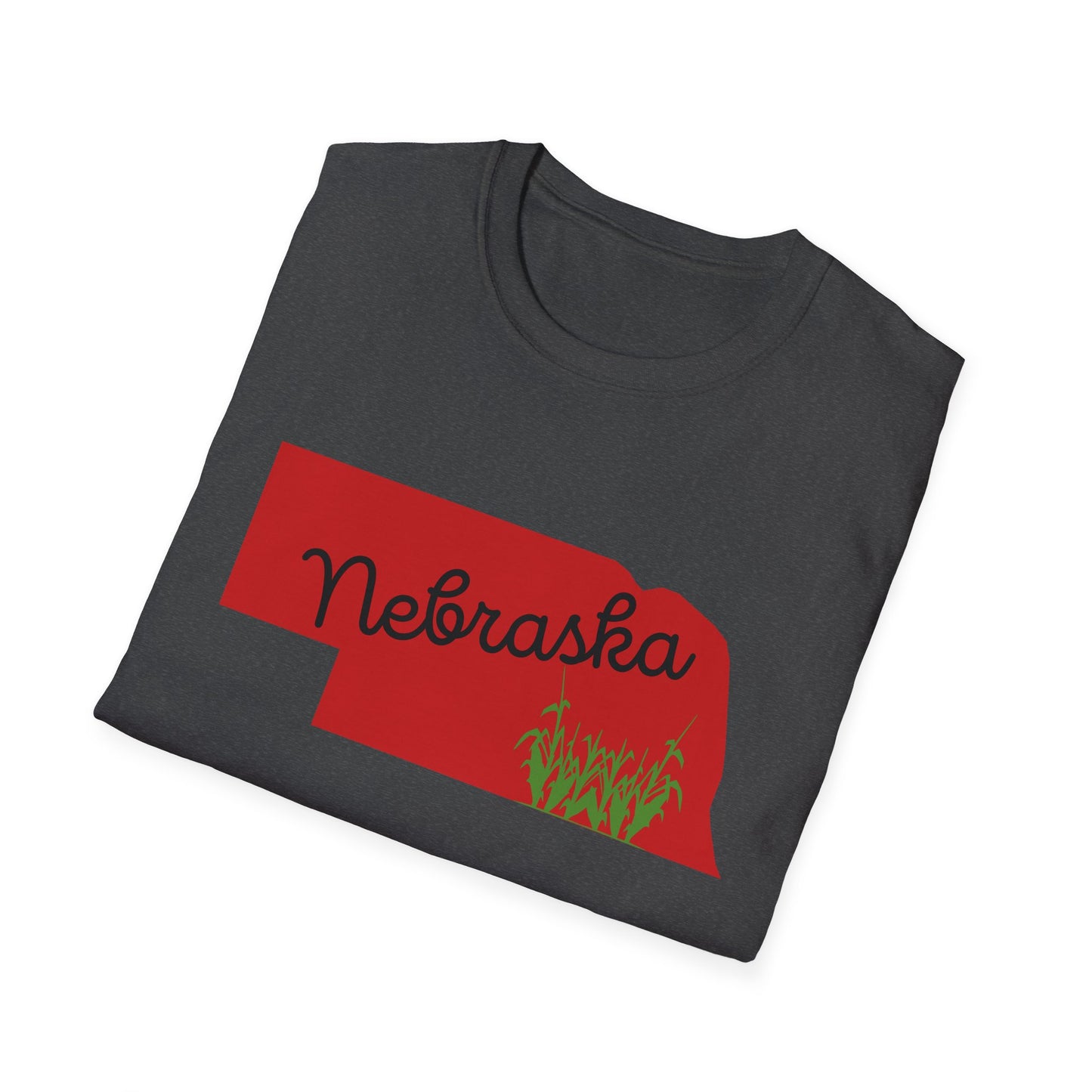 Nebraska & Corn Softstyle T-Shirt