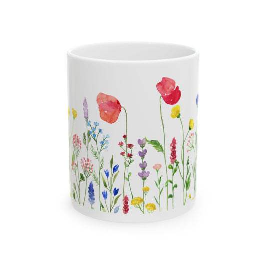 Flowers Ceramic Mug 11oz