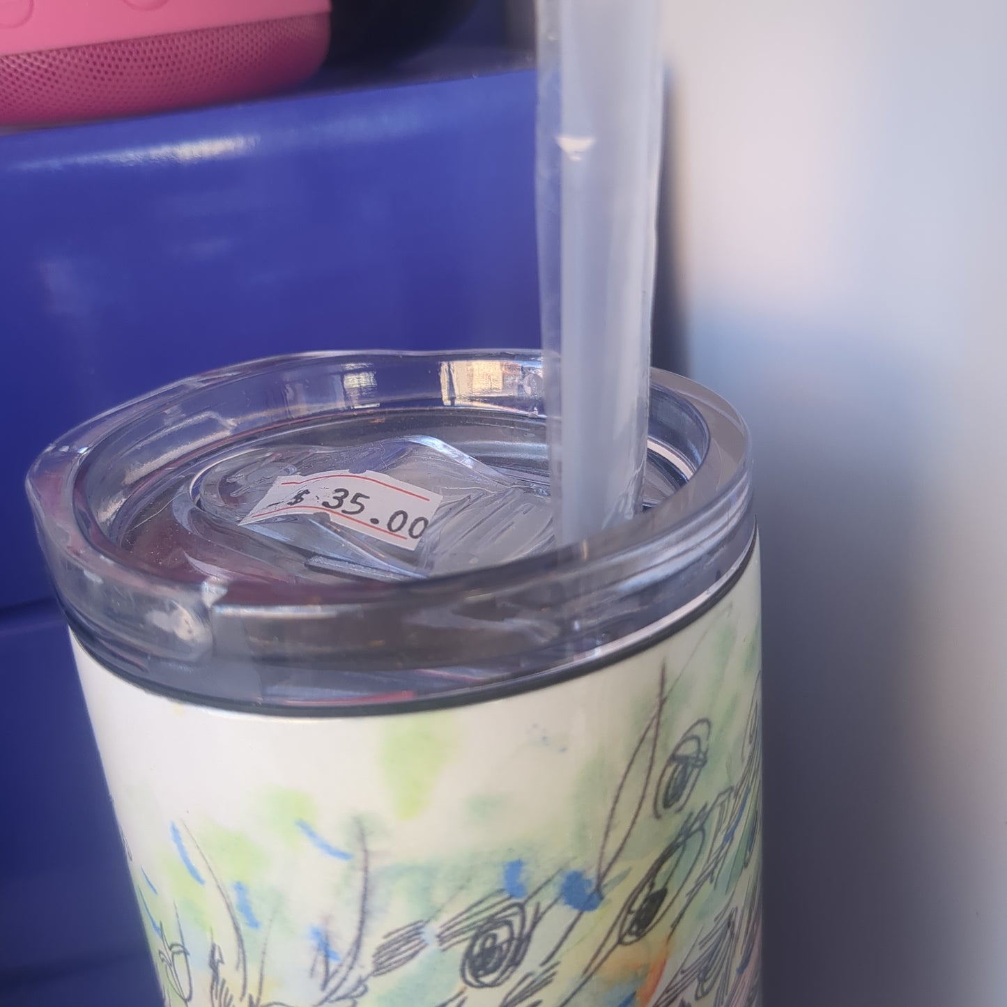 NOW WITH WHITE SPEAKER 17 Oz Speaker Tumbler Peacock