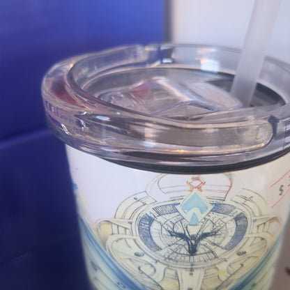 17 Oz Speaker Tumbler With Butterfly